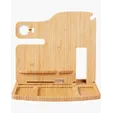 Portia Bamboo Charging Valet Station — view 2