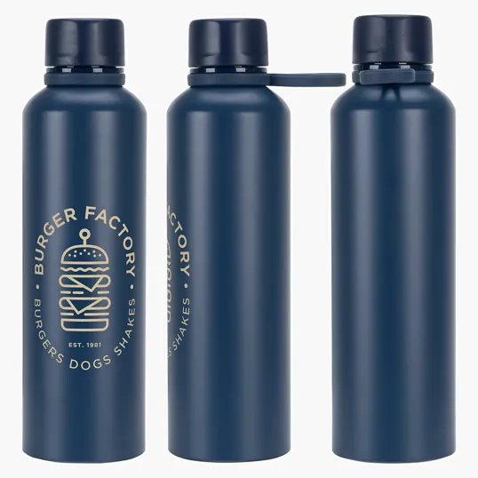 Avento 25 oz Recycled Aluminum Bottle with Silicone Loop — view 3