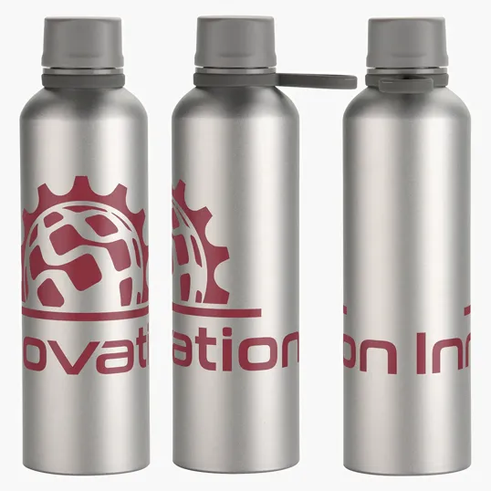 Avento 25 oz Recycled Aluminum Bottle with Silicone Loop — view 5