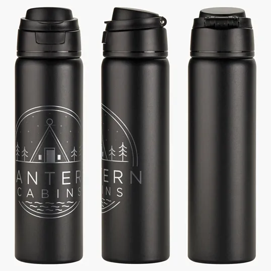 Cabrio 24 oz Recycled Stainless Steel Vacuum Insulated Bottle — view 2