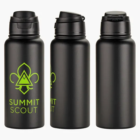 Cabrio 32 oz Recycled Stainless Steel Vacuum Insulated Bottle — view 2