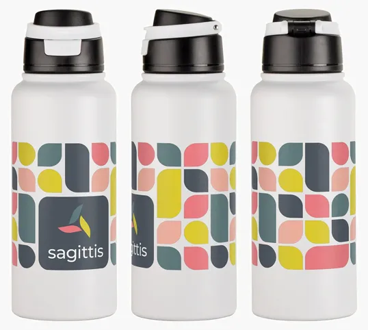 Cabrio 32 oz Recycled Stainless Steel Vacuum Insulated Bottle — view 6