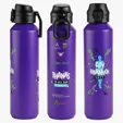 Nexus 27 oz Recycled Aluminum Bottle with Flip-Top Lid and Carabiner — view 10