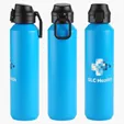 Nexus 27 oz Recycled Aluminum Bottle with Flip-Top Lid and Carabiner — view 13