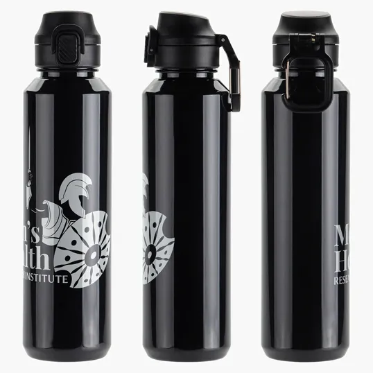 Switchback 27 oz RPET Bottle with Snap-Top Lid & Carabiner — view 2