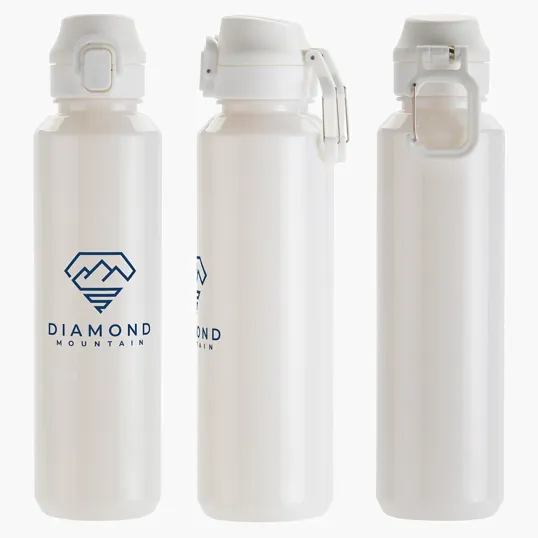 Switchback 27 oz RPET Bottle with Snap-Top Lid & Carabiner — view 5