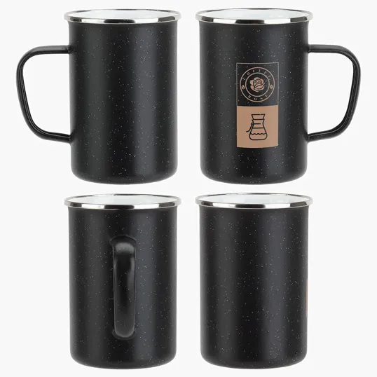 Ariel Caldron 22 oz Enamel-Lined Iron Mug — view 2