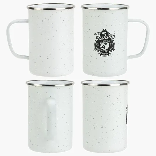 Ariel Caldron 22 oz Enamel-Lined Iron Mug — view 4