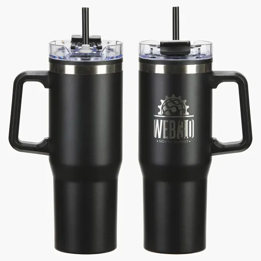 Oceanic 30 oz Stainless Steel Mug with Color-Matching Handle — view 2