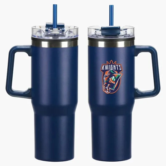 Oceanic 30 oz Stainless Steel Mug with Color-Matching Handle — view 3