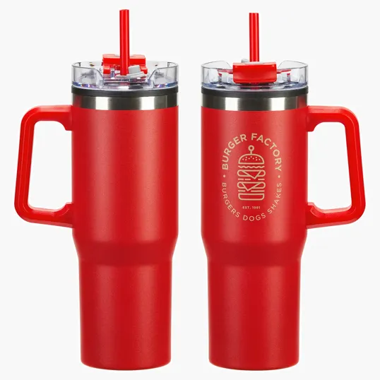 Oceanic 30 oz Stainless Steel Mug with Color-Matching Handle — view 4