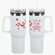 Oceanic 30 oz Stainless Steel Mug with Color-Matching Handle — view 5