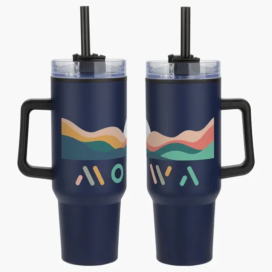 Ariel Outpost 40 oz Stainless Steel Mug with Straw — view 8