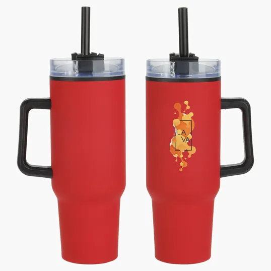 Ariel Outpost 40 oz Stainless Steel Mug with Straw — view 11