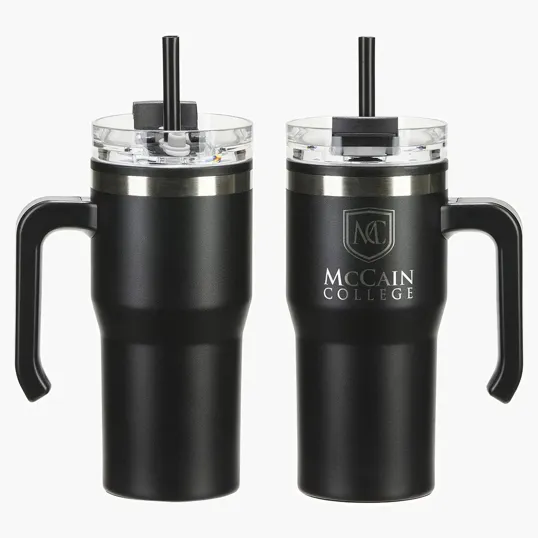 Ariel Outback 20 oz Stainless Steel Mug with Lid and Straw — view 2