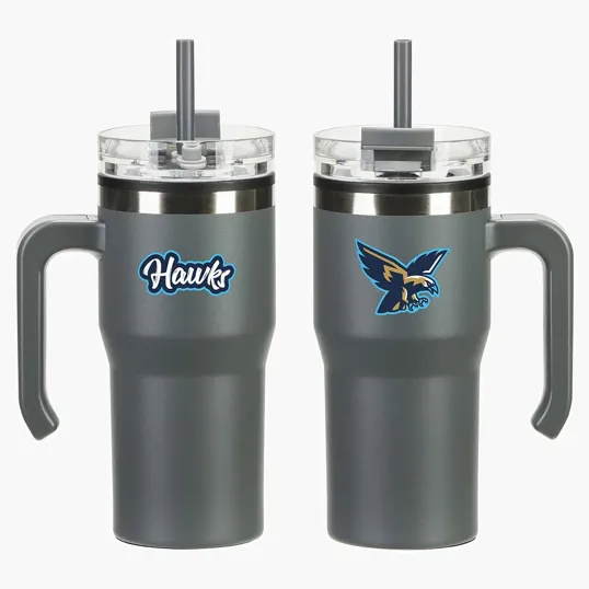 Ariel Outback 20 oz Stainless Steel Mug with Lid and Straw — view 3