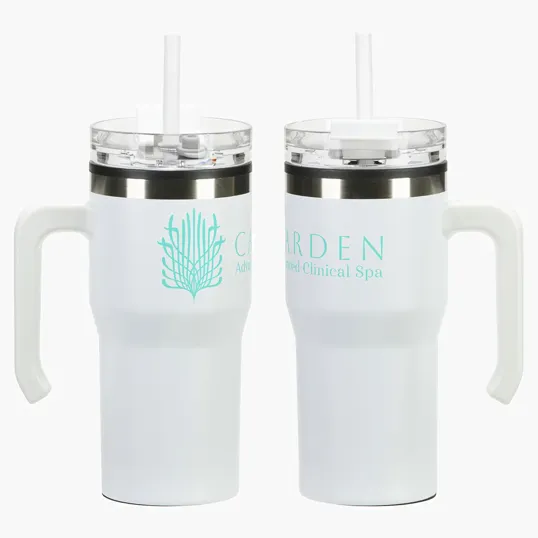 Ariel Outback 20 oz Stainless Steel Mug with Lid and Straw — view 6