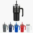Ariel Outback 20 oz Stainless Steel Mug with Lid and Straw