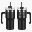 Ariel Outback 20 oz Stainless Steel Mug with Lid and Straw — view 2