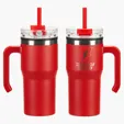 Ariel Outback 20 oz Stainless Steel Mug with Lid and Straw — view 5