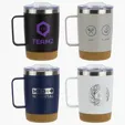 Sapora 12 oz Vacuum Insulated Stainless Steel Mug with Cork Base