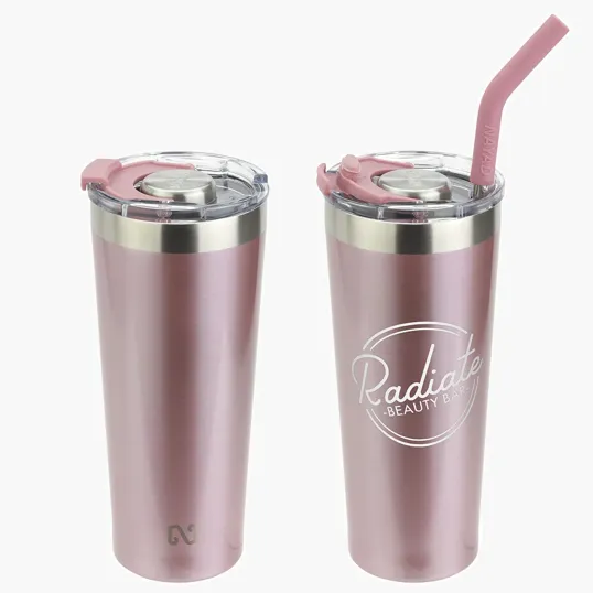 NAYAD® Trouper 22 oz Stainless Double-wall Vacuum Insulated Tumbler with Straw — view 6