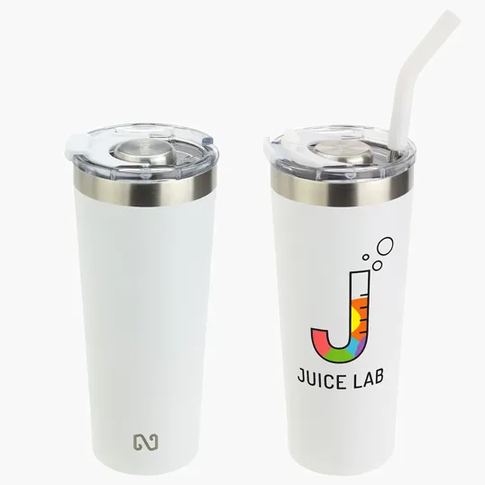 NAYAD® Trouper 22 oz Stainless Double-wall Vacuum Insulated Tumbler with Straw — view 7