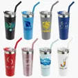 NAYAD® Trouper 22 oz Stainless Double-wall Vacuum Insulated Tumbler with Straw