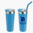 NAYAD® Trouper 22 oz Stainless Double-wall Vacuum Insulated Tumbler with Straw — view 3