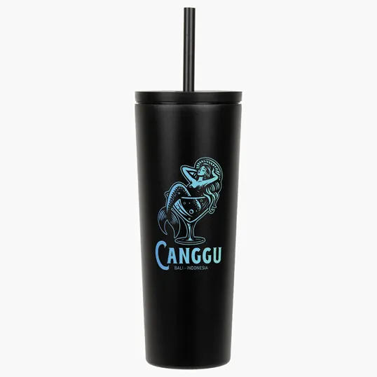 Ariel Bradford 24 oz Vacuum Insulated Stainless Steel Tumbler with Straw — view 2