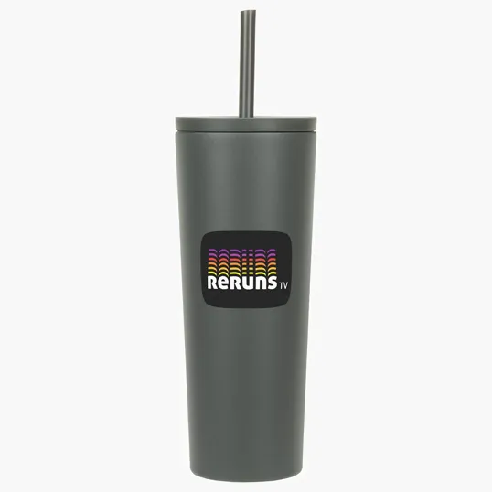 Ariel Bradford 24 oz Vacuum Insulated Stainless Steel Tumbler with Straw — view 3
