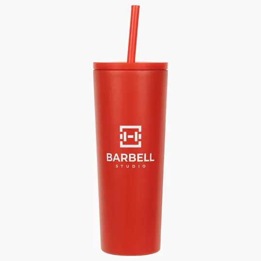 Ariel Bradford 24 oz Vacuum Insulated Stainless Steel Tumbler with Straw — view 7