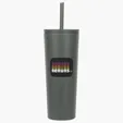 Ariel Bradford 24 oz Vacuum Insulated Stainless Steel Tumbler with Straw — view 3