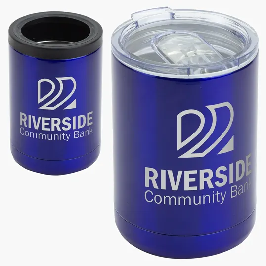Coventry 12 oz Vacuum Insulated Stainless Steel Tumbler with Can Cooler — view 3
