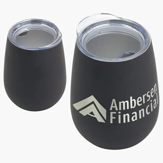 Ariel Cabernet 10 oz Vacuum Insulated Stainless Steel Wine Goblet — view 2