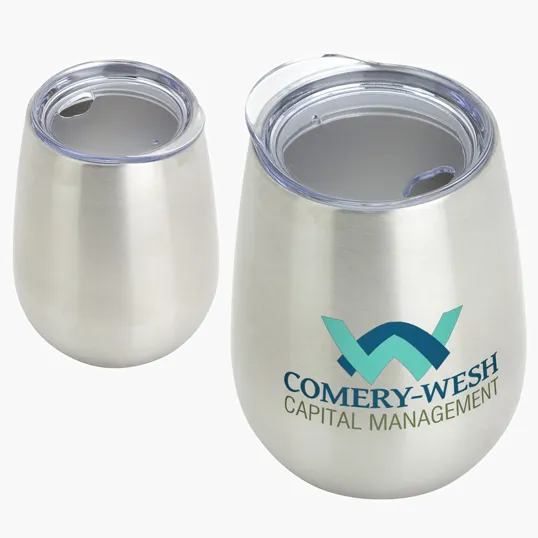 Ariel Cabernet 10 oz Vacuum Insulated Stainless Steel Wine Goblet — view 4