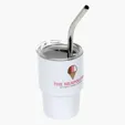 Ariel Mini Belmont 3 oz Double-Wall Stainless Steel Tumbler with Straw — view 7
