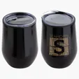 Ariel Onyx 12 oz Stainless Steel Wine Goblet — view 2
