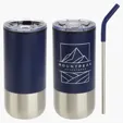 Ariel Oxford 16 oz Stainless Steel Tumbler with Straw — view 3
