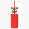 Stirling 18 oz Glass Tumbler with Silicone Sleeve & PP Straw — view 6