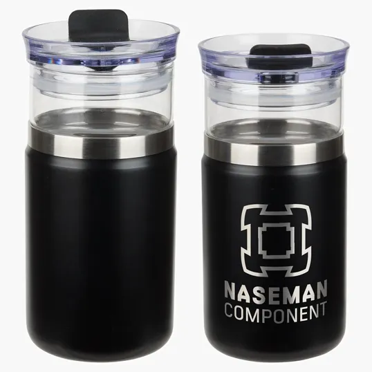 Ariel Tamari 12 oz Glass Tumbler & Vacuum Insulated Cooler — view 3