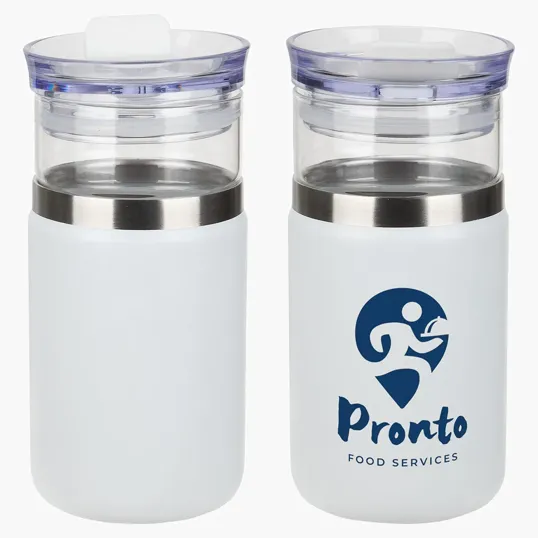 Ariel Tamari 12 oz Glass Tumbler & Vacuum Insulated Cooler — view 4