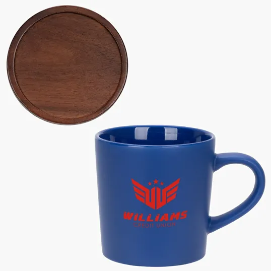Circo 16 oz Ceramic Mug with Wooden Lid — view 3