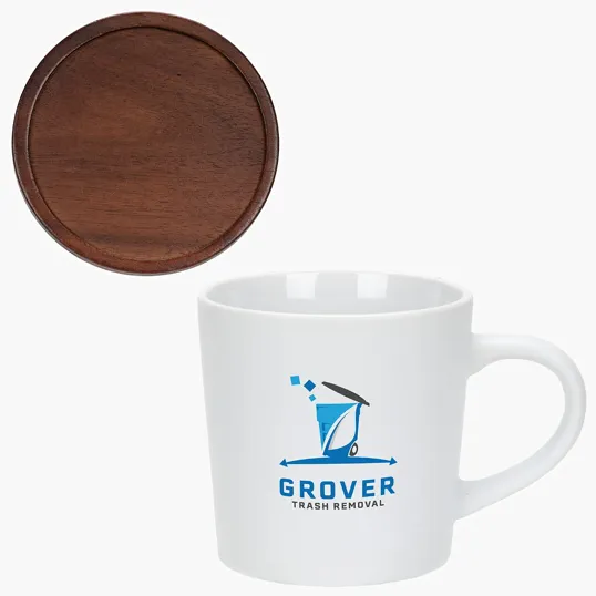 Circo 16 oz Ceramic Mug with Wooden Lid — view 5