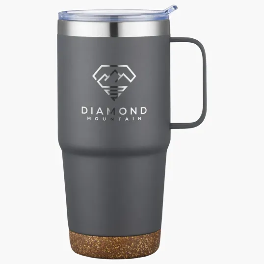 Cortina 24 oz Vacuum Insulated Travel Mug with Cork Base — view 3