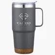 Cortina 24 oz Vacuum Insulated Travel Mug with Cork Base — view 3