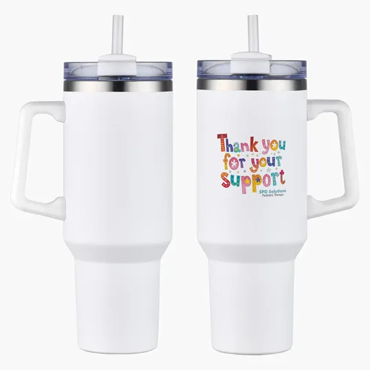 Genoa 40 oz Vacuum Insulated Travel Mug with Straw — view 12