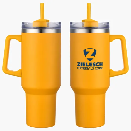 Genoa 40 oz Vacuum Insulated Travel Mug with Straw — view 13