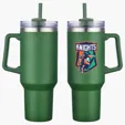 Genoa 40 oz Vacuum Insulated Travel Mug with Straw — view 4