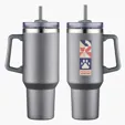 Genoa 40 oz Vacuum Insulated Travel Mug with Straw — view 5